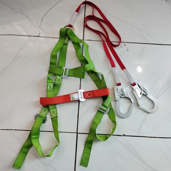 dây đai an toàn toàn thân loại 2 dây bẹ 2 móc sắt