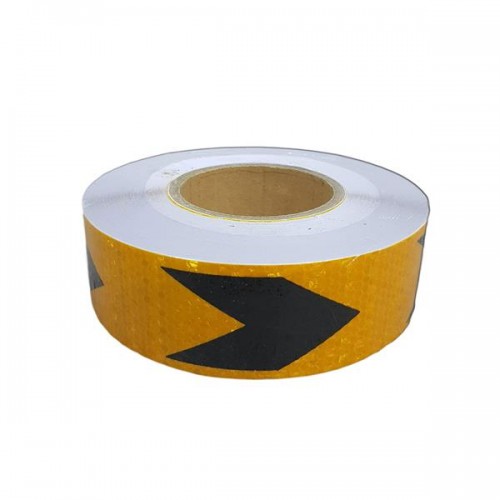 băng keo phản quang tổ ong vàng mũi tên đen